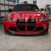 2021+ BMW M3 M4 G80 G82 G83 1 piece Prepreg Carbon Fiber front splitter - SPL2 — thumbnail 2