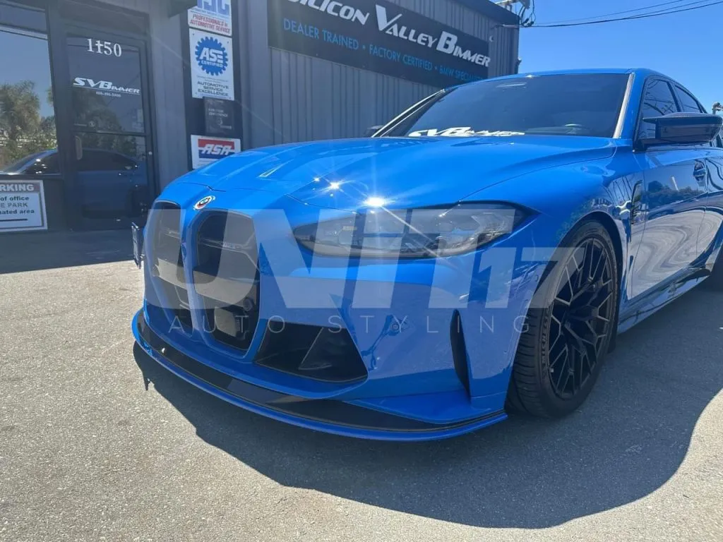 2021+ BMW M3 M4 G80 G82 G83 1 piece Prepreg Carbon Fiber front splitter - SPL2 — image 24 of 26