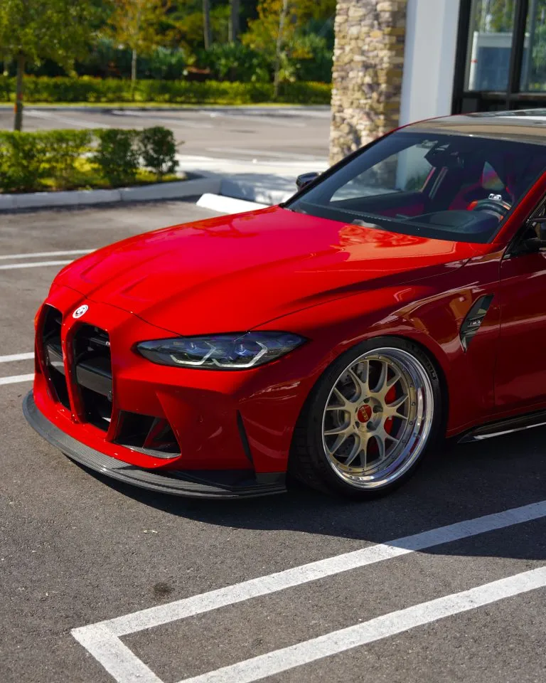 2021+ BMW M3 M4 G80 G82 G83 1 piece Prepreg Carbon Fiber front splitter - SPL2