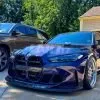 2021+ BMW M3 M4 G80 G82 G83 1 piece Prepreg Carbon Fiber front splitter - SPL2 — thumbnail 4