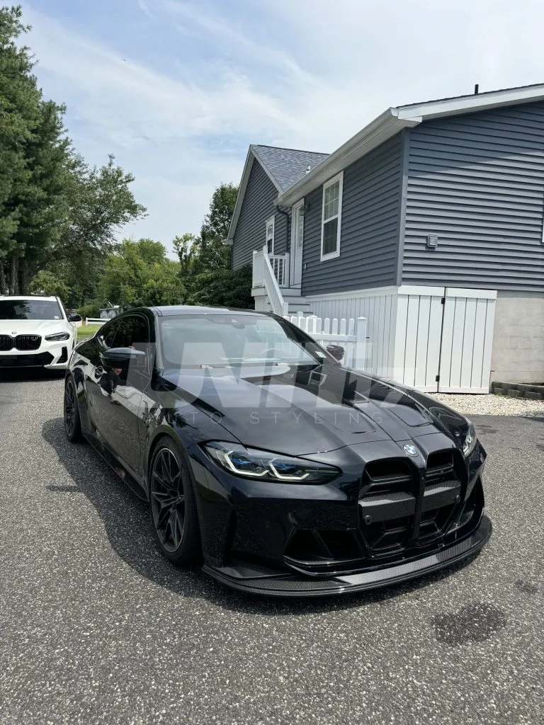 2021+ BMW M3 M4 G80 G82 G83 1 piece Prepreg Carbon Fiber front splitter - SPL2 — image 20 of 26