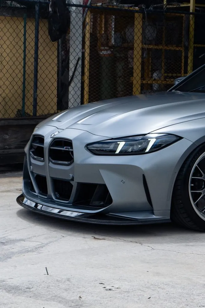 2021+ BMW M3 M4 G80 G82 G83 1 piece Prepreg Carbon Fiber front splitter - SPL2 — image 18 of 26