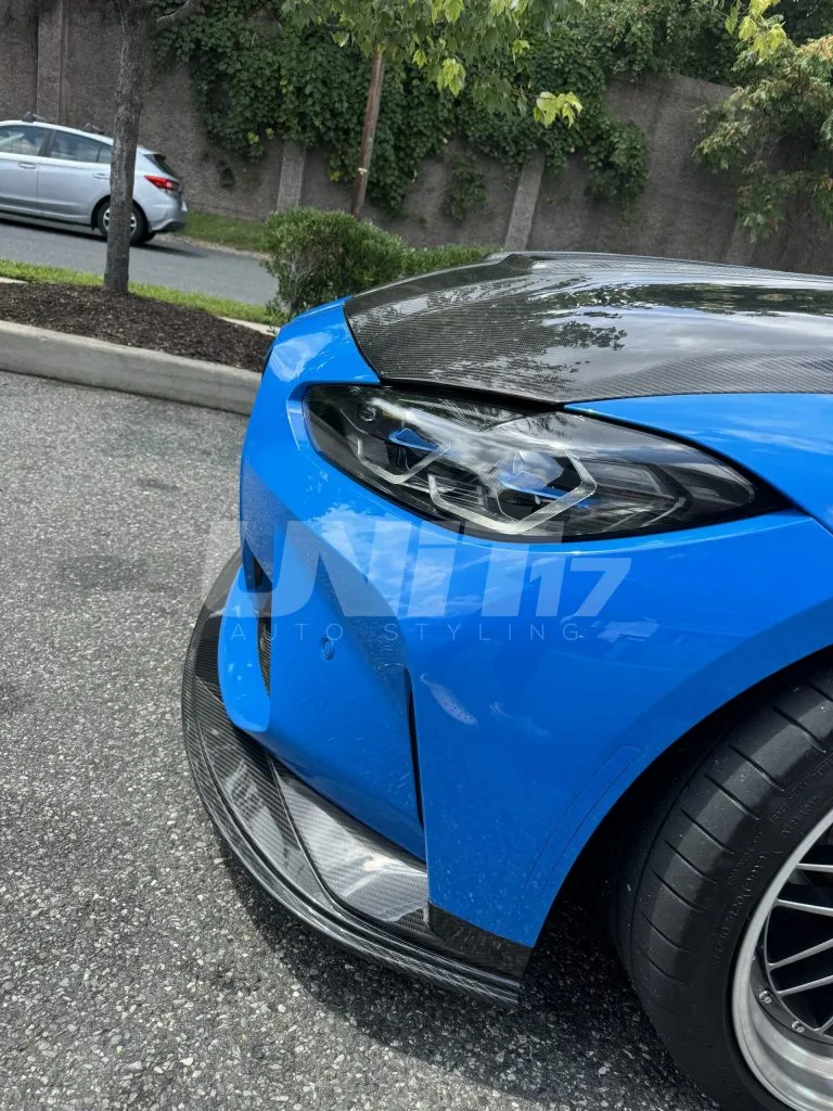 2021+ BMW M3 M4 G80 G82 G83 1 piece Prepreg Carbon Fiber front splitter - SPL2 — image 16 of 26
