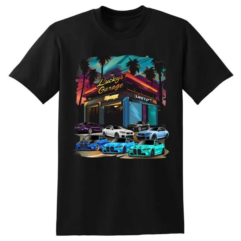 Lucky’s Garage M3 M2 M4, Riviera Blue, Voodoo Blue all individual collection BMW M T-Shirt