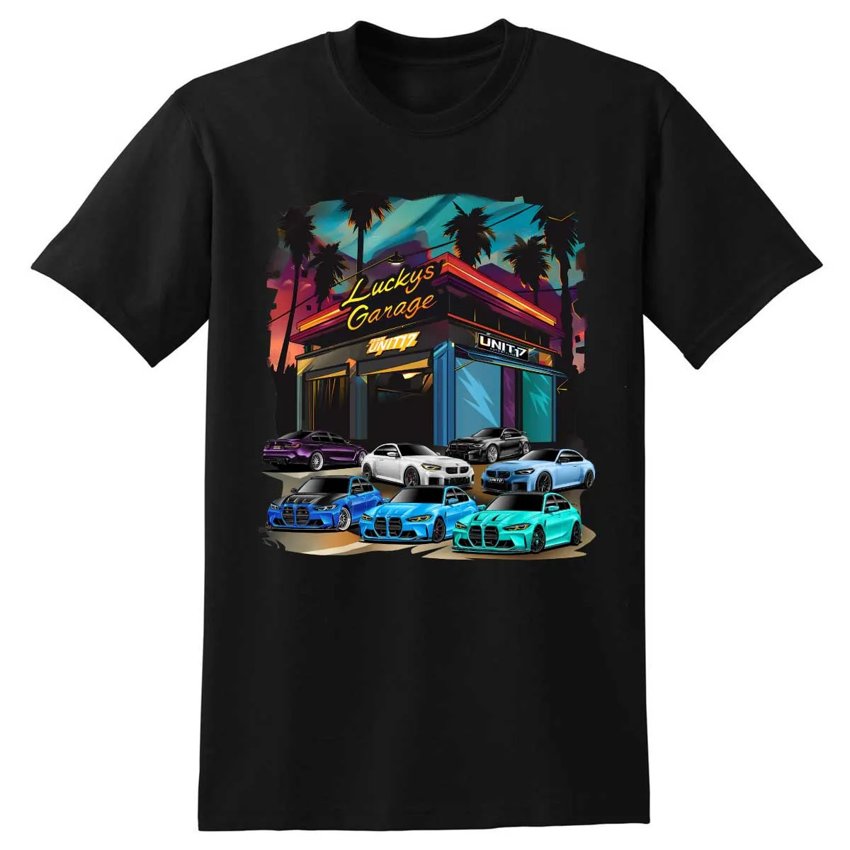 Lucky’s Garage M3 M2 M4, Riviera Blue, Voodoo Blue all individual collection BMW M T-Shirt
