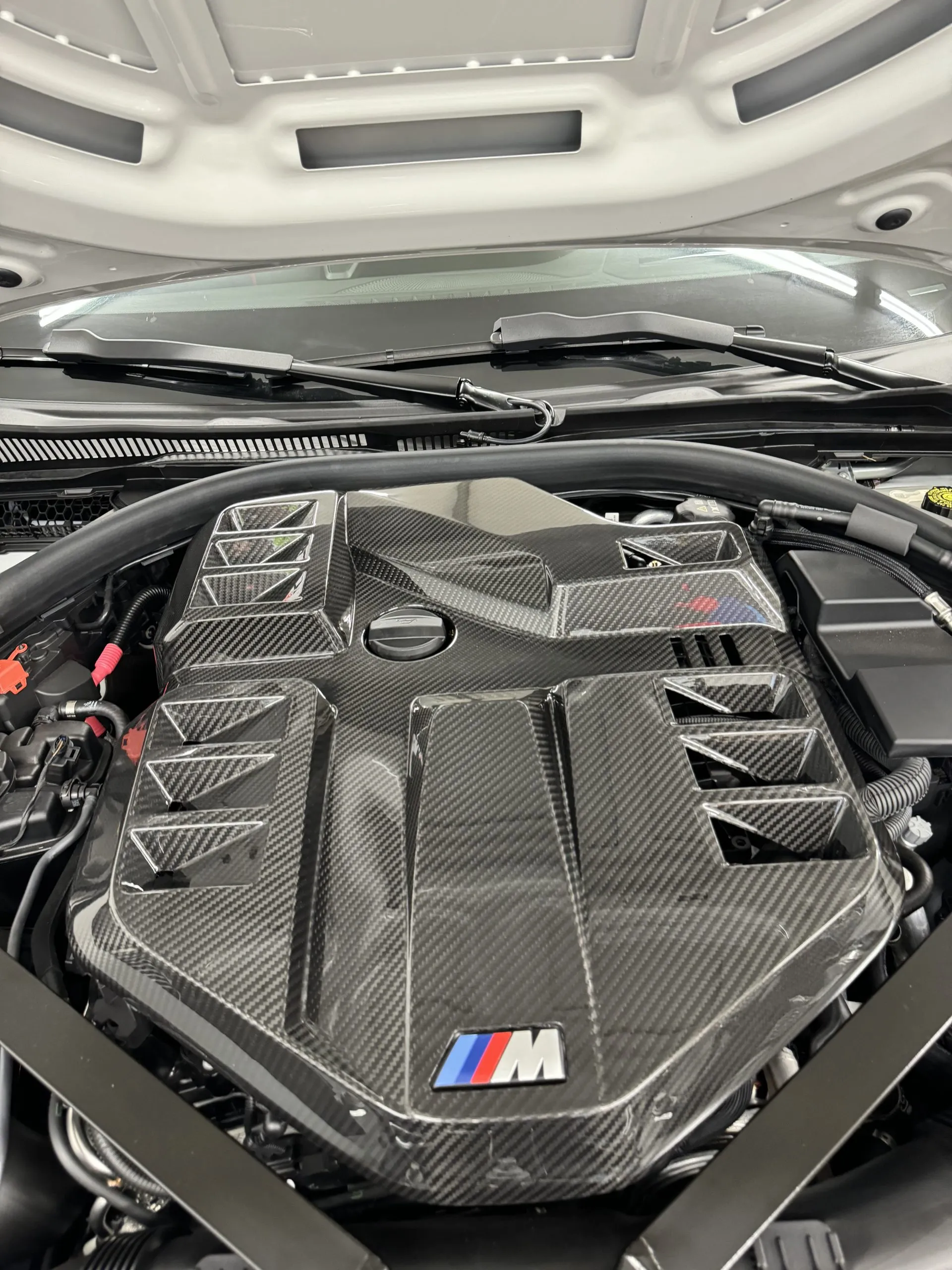 BMW M3 M4 M2 G80 G82 G83 G87 Carbon fiber engine cover XTRA WIDE