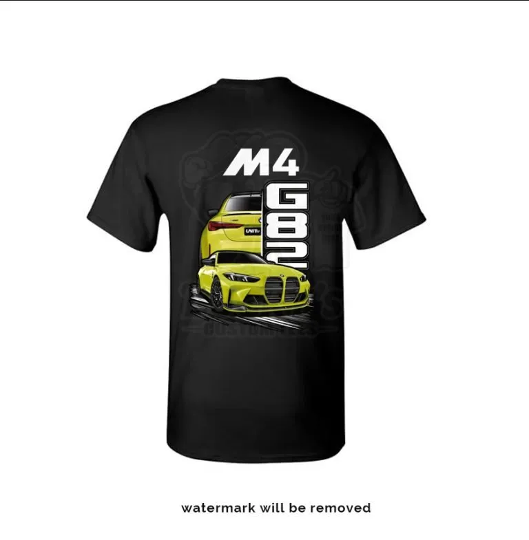 BMW M4 G82 t-shirt in San Paulo Yellow