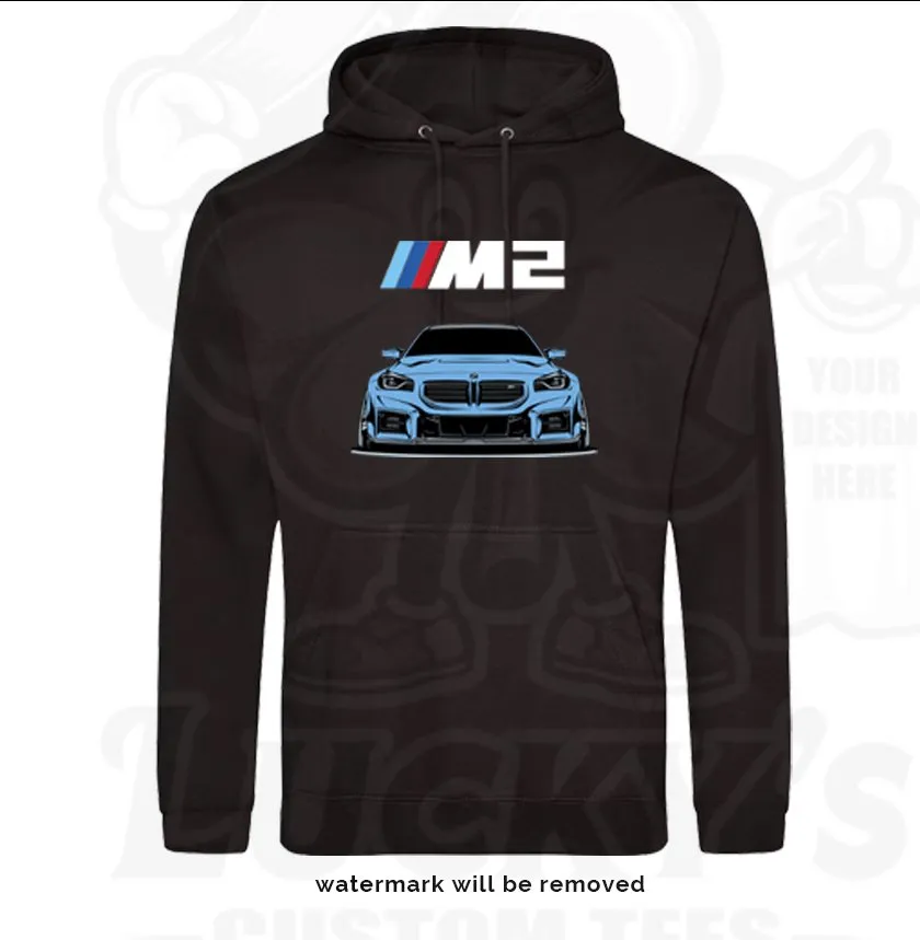 BMW G87 M2 hoodie with Blue car