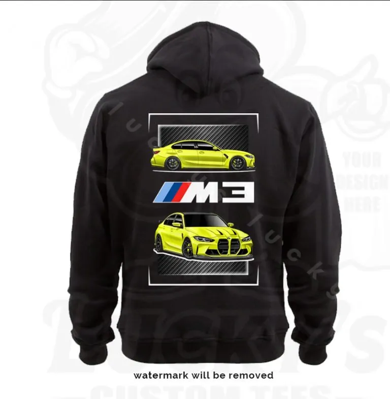 BMW M3 G80 G82 G83 style hoodie sweatshirt in Sao paulo yellow