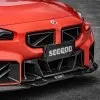 SOOQOO BMW M2 G87 Carbon Fiber Front Bumper Center Trim — thumbnail 4