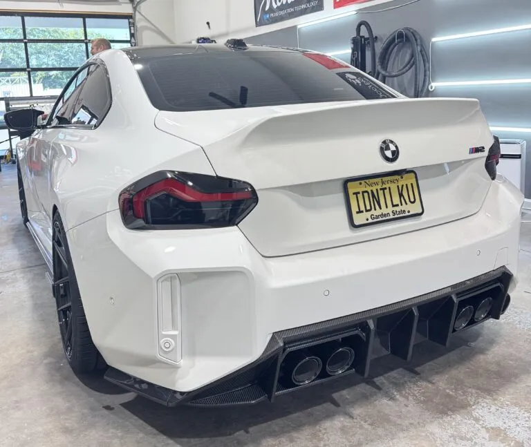 BMW G87 M2 3-Piece Rear Diffuser w rear corner– Prepreg Dry Carbon Fiber (UnitExclusives)