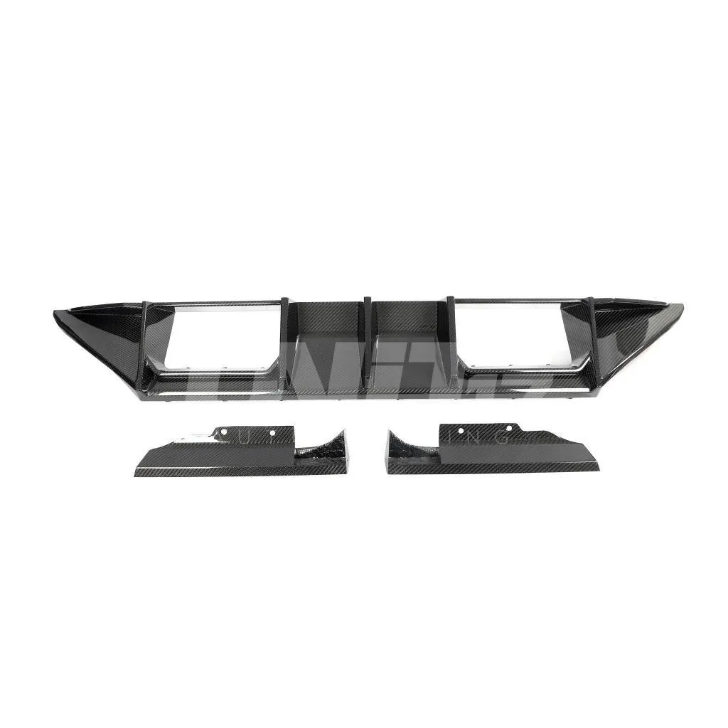 BMW M2 G87 2023+ 3 piece rear diffuser in prepreg dry carbon fiber OEM fitment| Unit17 Diffuser -Exclusive Design — image 7 of 7