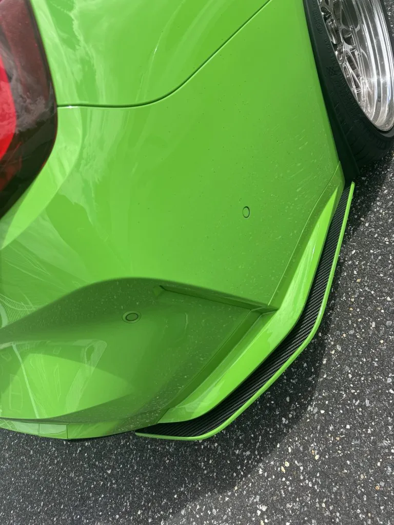 BMW G80 M3  2021-Present prepreg dry Carbon Fiber rear corner extensions (Unitexclusives) – another view
