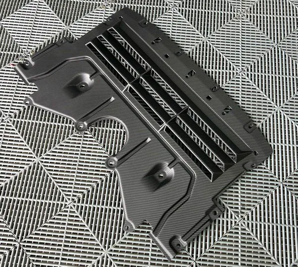 BMW G80/G81/G82/G83/G87 Carbon Fiber Skid Plate Oil Cooler Guard — image 4 of 6