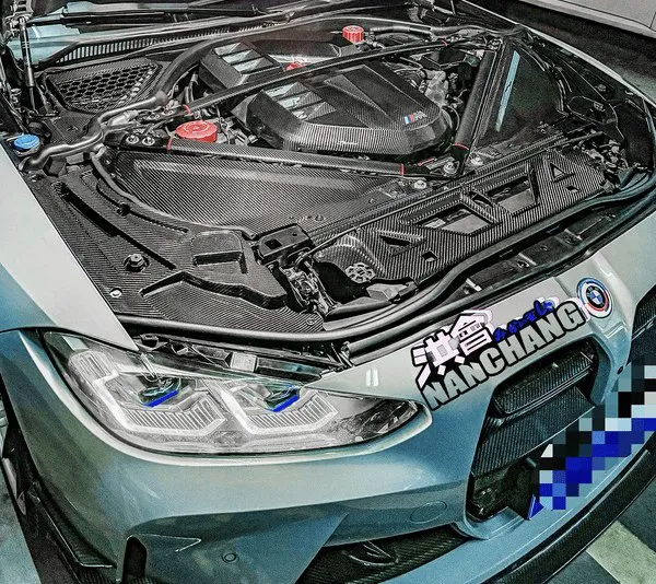 BMW G80/G81/G82/G83/G87 prepreg dry Carbon Fiber Headlamp cover — image 5 of 6