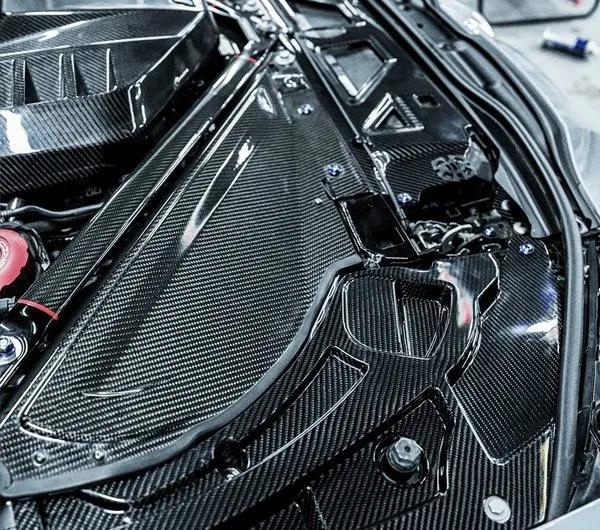 BMW G80/G81/G82/G83/G87 prepreg dry Carbon Fiber Headlamp cover — image 4 of 6