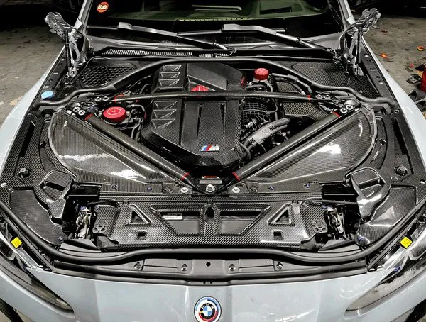 BMW G80/G81/G82/G83/G87 prepreg dry Carbon Fiber Headlamp cover — image 3 of 6
