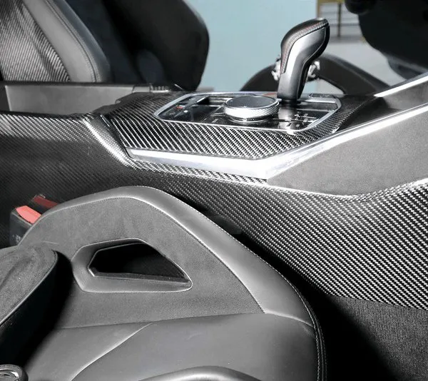 BMW G80/G81/G82/G83/87 Carbon Fiber Center Console Cover — image 3 of 5