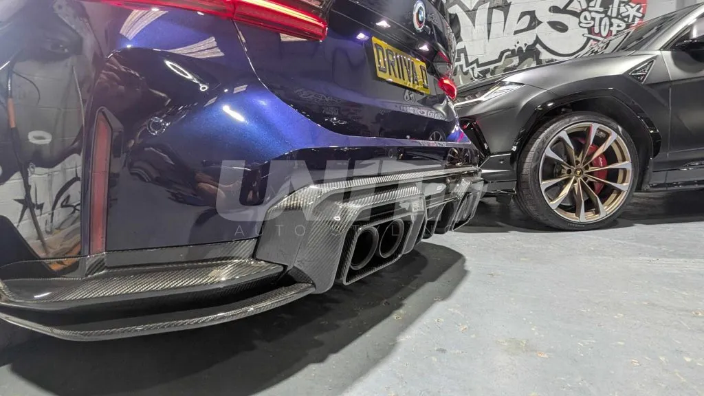 BMW G80 G82 M3 M4 3 piece diffuser in prepreg dry carbon fiber with gloss finish *UNIT EXCLUSIVE*- D3 — image 6 of 12
