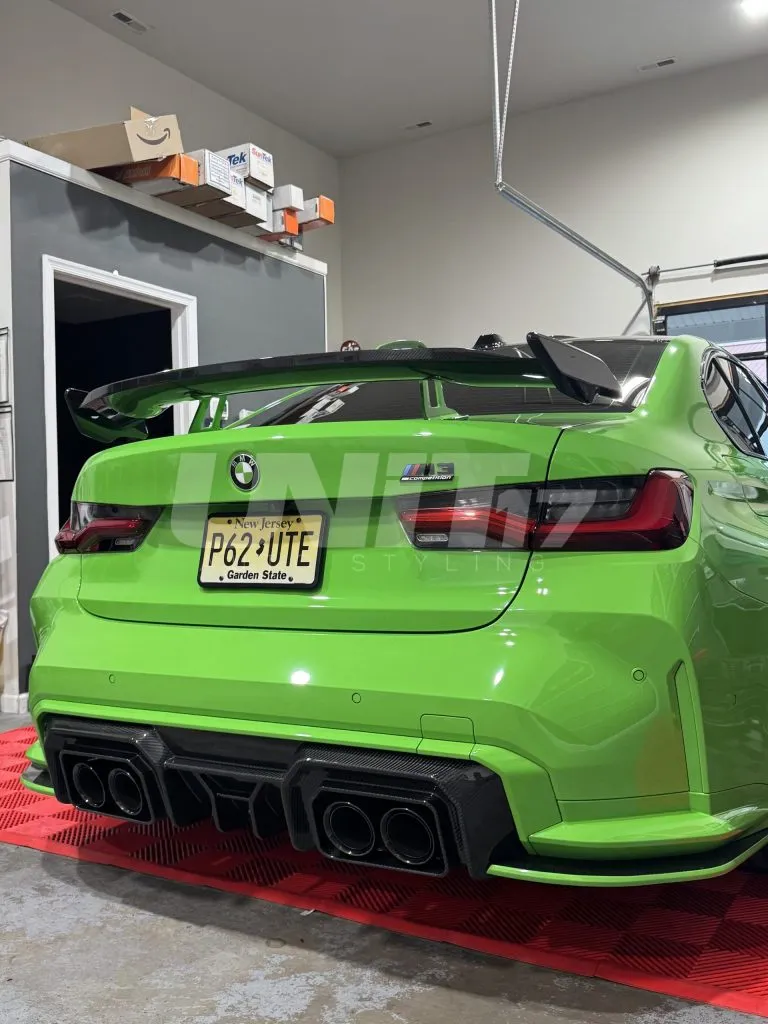 BMW G80 G82 M3 M4 3 piece diffuser in prepreg dry carbon fiber with gloss finish *UNIT EXCLUSIVE*- D3 – another view