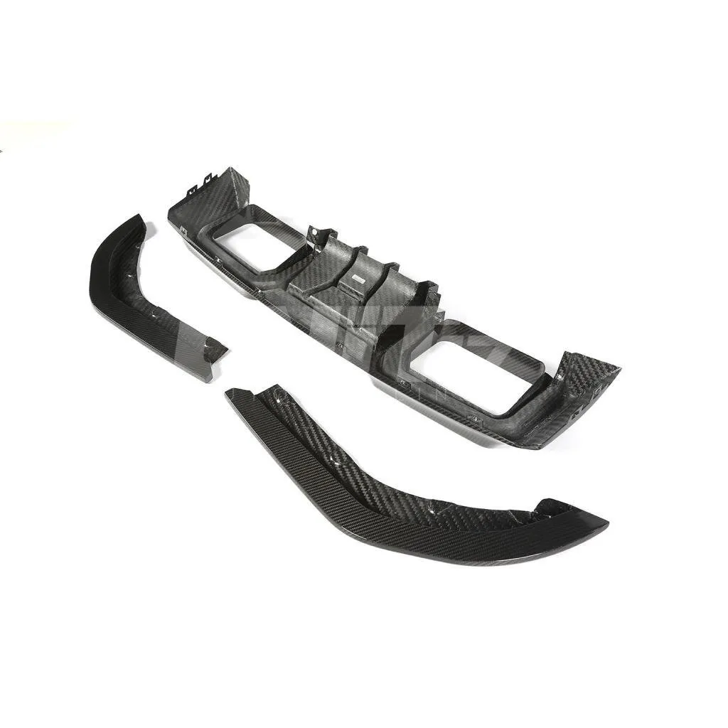 BMW G80 G82 M3 M4 3 piece diffuser in prepreg dry carbon fiber with gloss finish *UNIT EXCLUSIVE*- D3 — image 3 of 12