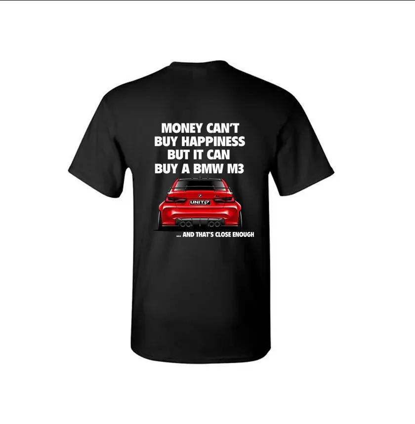 BMW G80 M3 T-shirt Red Money Can't Buy Happiness... Custom Designed - HIGH QUALITY — image 1 of 2