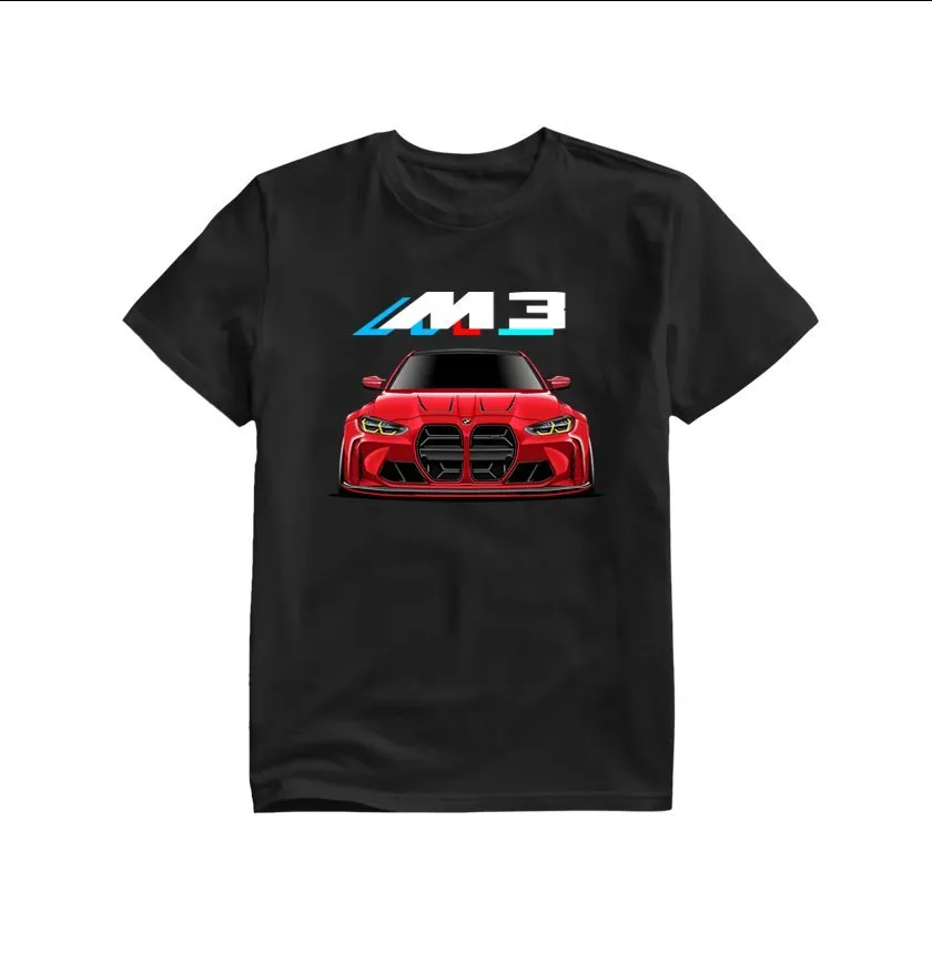 BMW G80 M3 T-shirt Red Money Can't Buy Happiness... Custom Designed - HIGH QUALITY — image 2 of 2