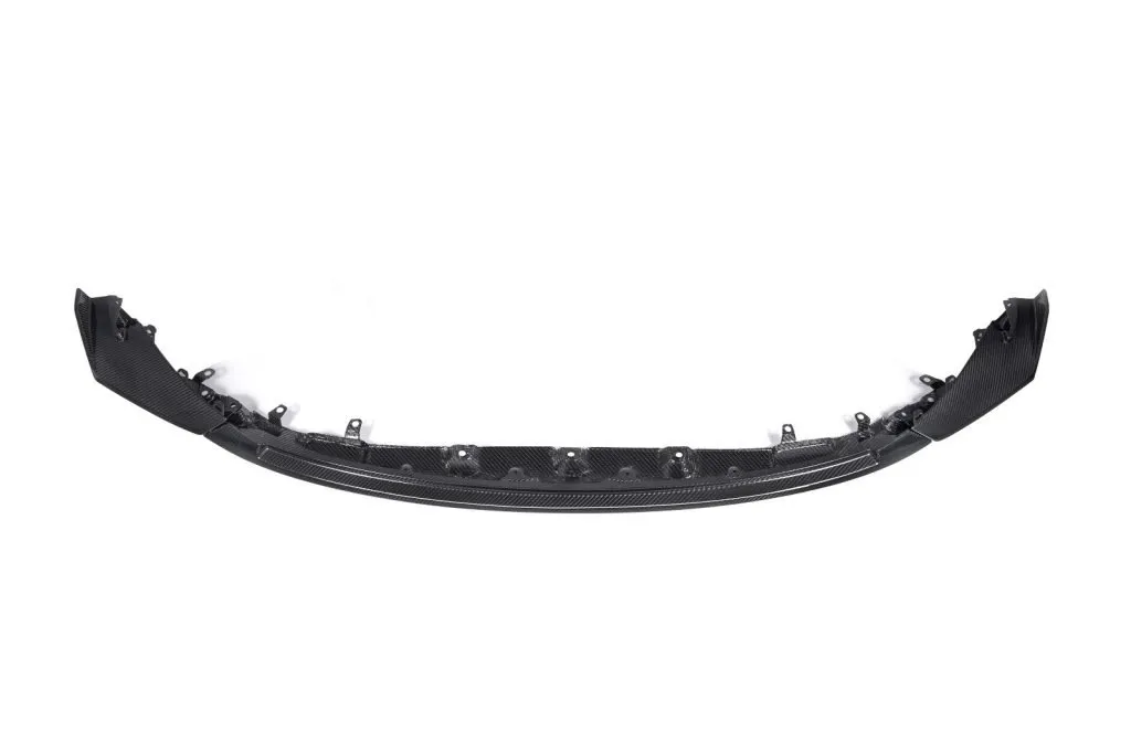 CS Style front lip splitter for BMW M3 M4 G80 G82 Prepreg Carbon Fiber with gloss finish — image 4 of 8