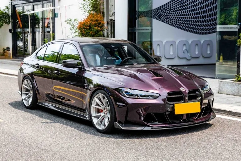 CS Style front lip splitter for BMW M3 M4 G80 G82 Prepreg Carbon Fiber with gloss finish