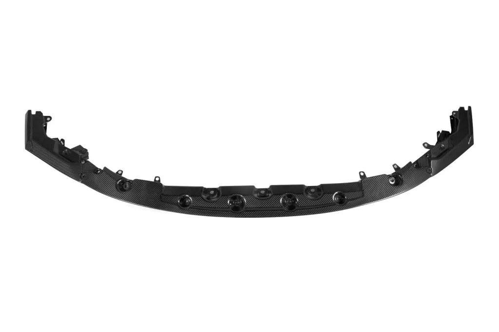 CS Style front lip splitter for BMW M3 M4 G80 G82 Prepreg Carbon Fiber with gloss finish — image 5 of 8