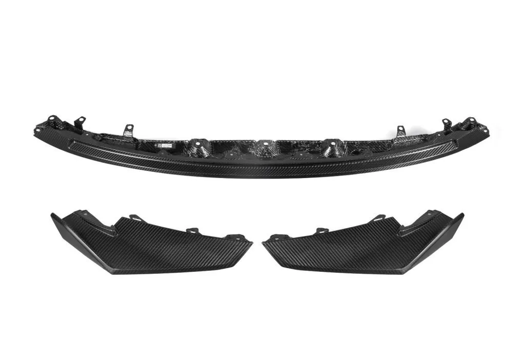 CS Style front lip splitter for BMW M3 M4 G80 G82 Prepreg Carbon Fiber with gloss finish — image 8 of 8