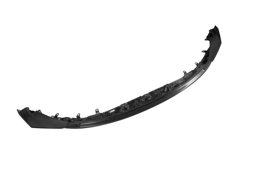 CS Style front lip splitter for BMW M3 M4 G80 G82 Prepreg Carbon Fiber with gloss finish — image 7 of 8