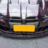 CS Style front lip splitter for BMW M3 M4 G80 G82 Prepreg Carbon Fiber with gloss finish — thumbnail 2