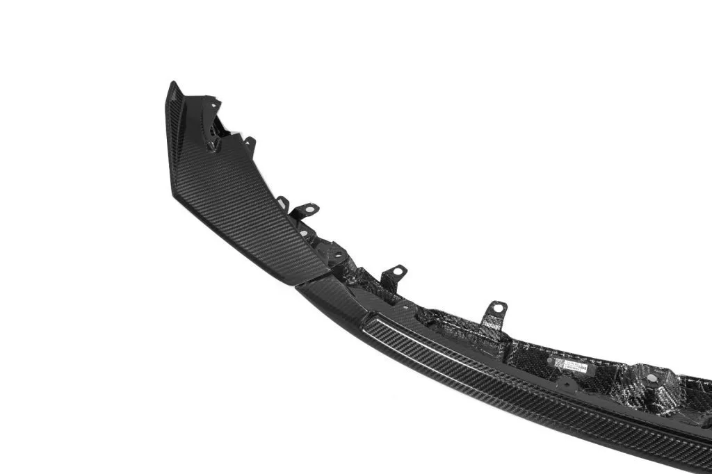 CS Style front lip splitter for BMW M3 M4 G80 G82 Prepreg Carbon Fiber with gloss finish — image 3 of 8