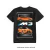 BMW G80 M3 T-shirt Fire Orange Custom Designed - HIGH QUALITY