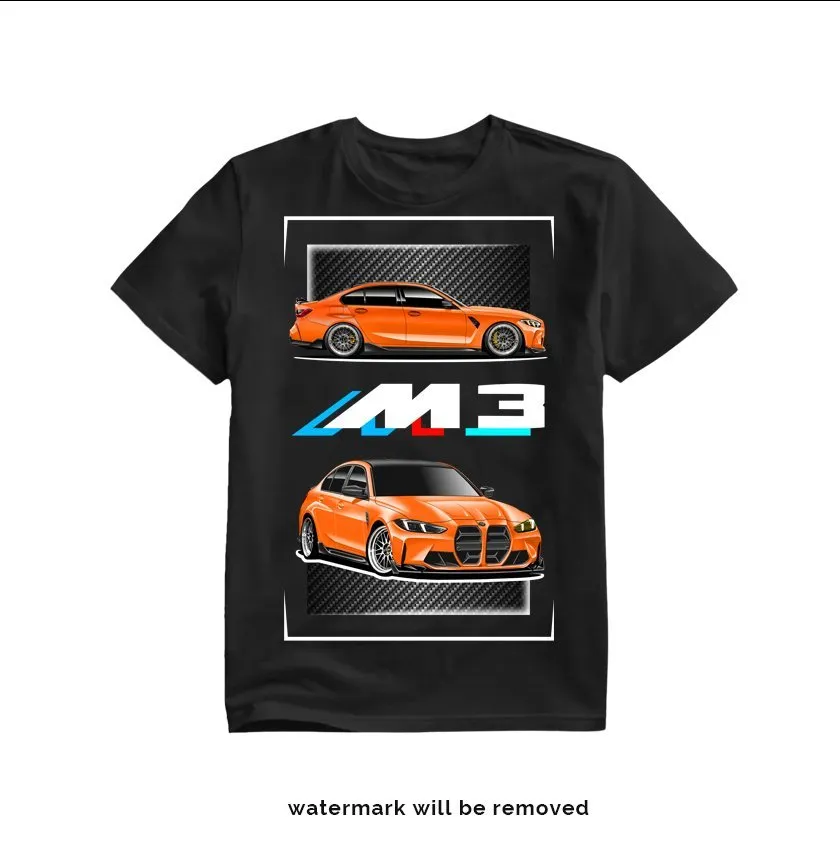 BMW G80 M3 T-shirt Fire Orange Custom Designed - HIGH QUALITY — image 1 of 1
