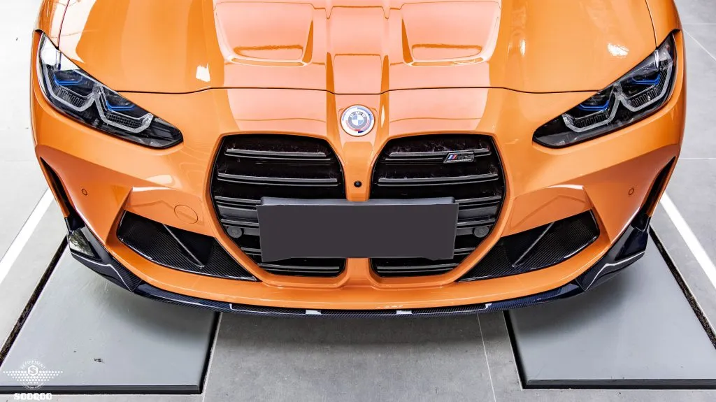 BMW G80 G82 G83 M3 M4 2021-Present Dry Carbon Fiber MP Style Front Lip — image 3 of 22