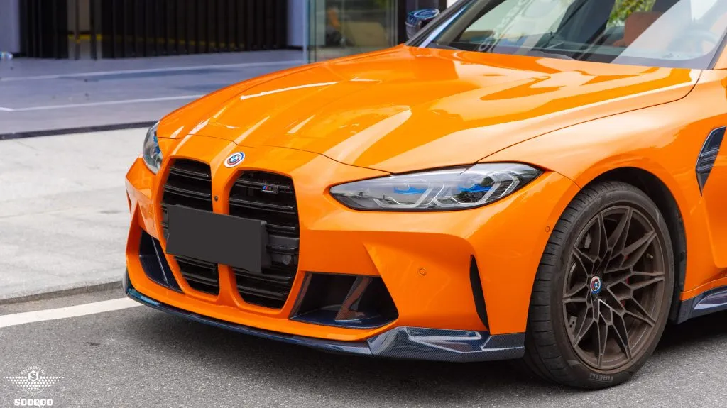 BMW G80 G82 G83 M3 M4 2021-Present Dry Carbon Fiber MP Style Front Lip — image 6 of 22