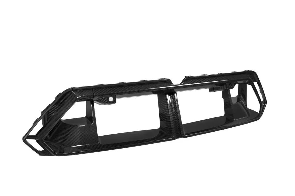 G90 G99 M5 OEM Style Dry Carbon Fiber Front Bumper Center Trim — image 3 of 6
