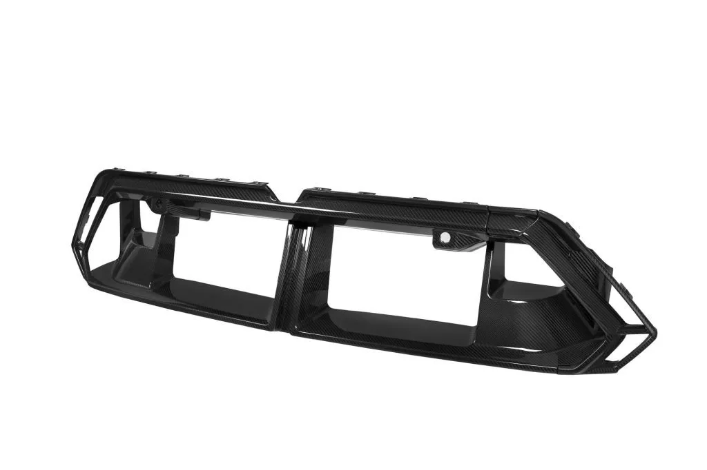 G90 G99 M5 OEM Style Dry Carbon Fiber Front Bumper Center Trim — image 4 of 6