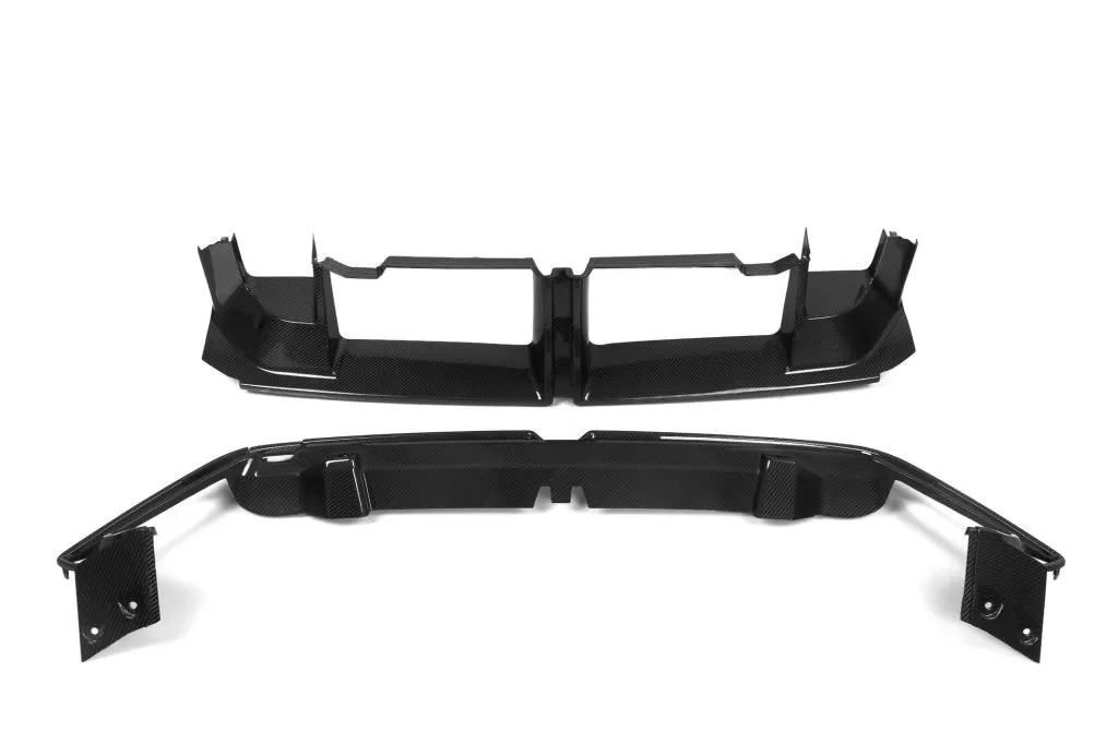 G90 G99 M5 OEM Style Dry Carbon Fiber Front Bumper Center Trim — image 6 of 6