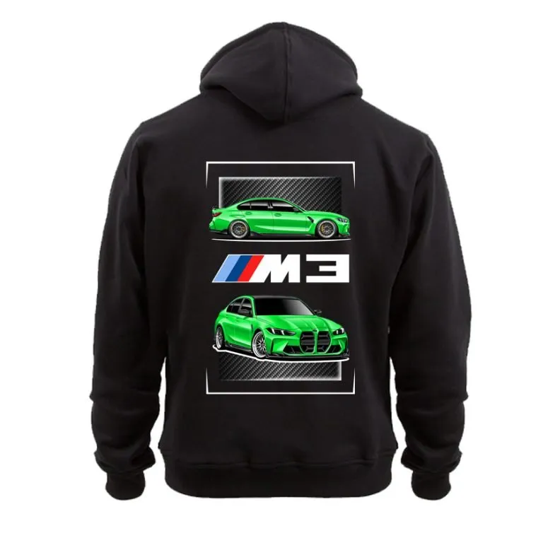 BMW M3 G80 green hoodie sweatshirt custom design