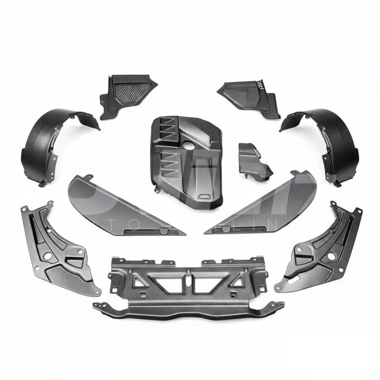BMW G80/G81/G82/G83/G87 Carbon Fiber Engine Bay Parts engine cover headlamp cover coolant shroud cover ECU cover air intake cover