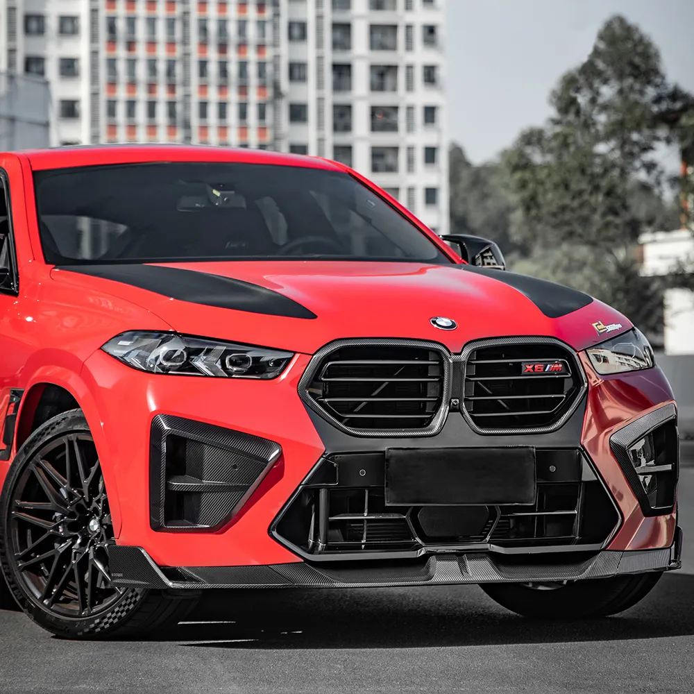 Sooqoo X6M LCI front lip in dry carbon fiber — image 1 of 2