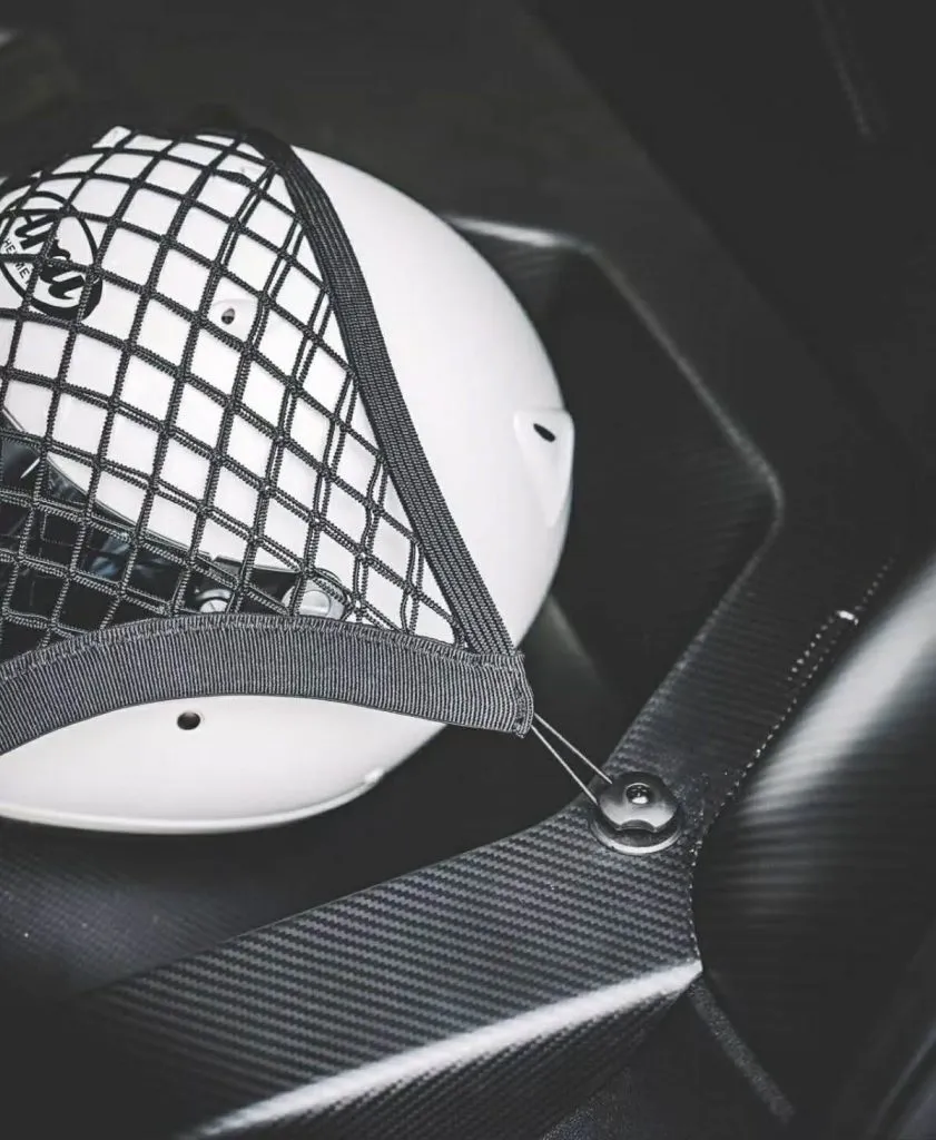 BMW G80 Rear Seat Delete in full dry carbon fiber. — image 6 of 8