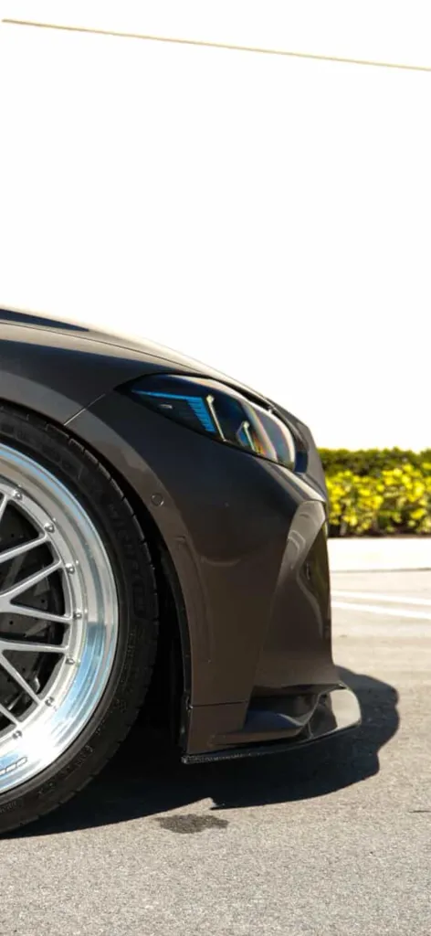 2021+ BMW M3 M4 G80 G82 G83 1 piece Prepreg Carbon Fiber front splitter - V3 — image 6 of 6