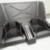BMW G80 Rear Seat Delete in full dry carbon fiber. — thumbnail 5