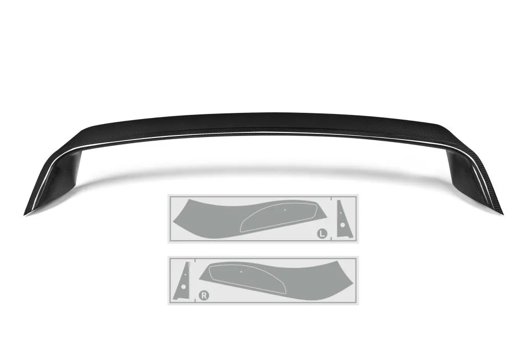 BMW G87 M2 / G42 2 SERIES CARBON FIBER WING - MP STYLE — image 3 of 9
