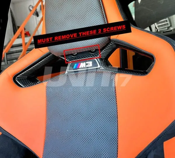 BMW G80/G81/G82/G83/G87 Carbon Fiber bucket Seat Center Trim Cover — image 3 of 6
