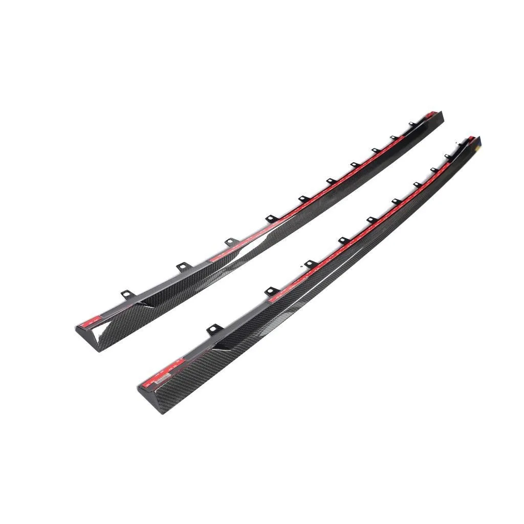 AUDI RS3 8Y 8Y.5 FACELIFT 2025+ CARBON FIBER SIDE SKIRT EXTENSIONS – E1 PRO *EXCLUSIVE DESIGN* — image 4 of 13